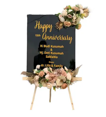 Papan Bunga Akrilik Kebun Handil